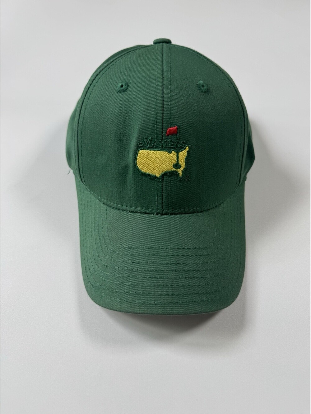 Vintage Augusta National Masters Hat Green Leather Strap American Needle